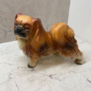 Vintage Bradley Pekingese Dog Brown Ceramic Decorative Animal Figurine
